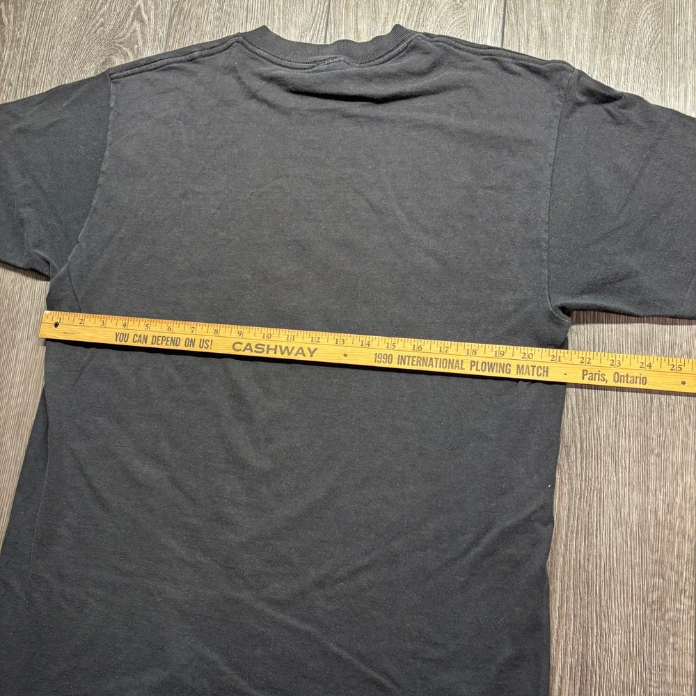 Vintage Blues Breakwater Band Harley Graphic T-Shirt Black Mens Large 90s Cotton - Picture 7 of 8